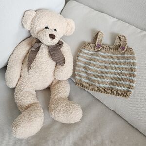 Teddy Bear With Handknit Outfit
